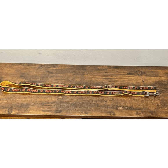 Vintage Baltimore Orioles MLB Black & Orange 4ft Dog Leash - Picture 5 of 6